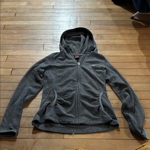 EUC The North Face Women's Charcoal Hooded Jacket